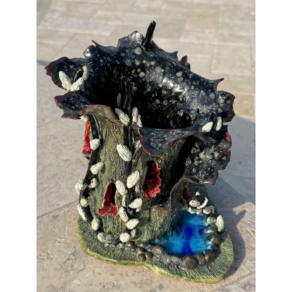 Hand Made DETAILED candle vase‎ Halloween - Picture 2 of 9